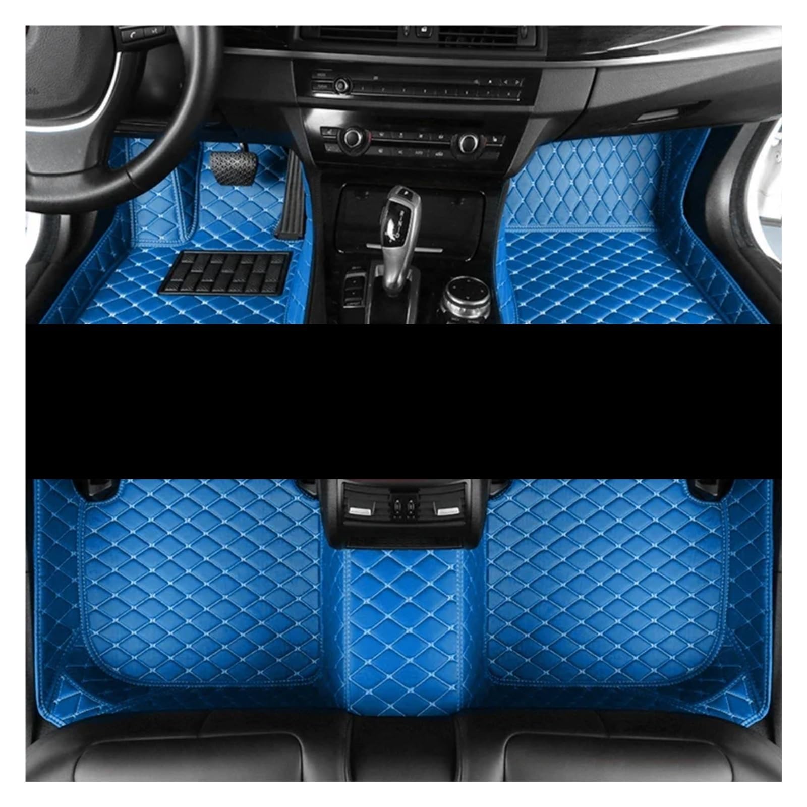 Fussmatten Auto Für Hyundai Für Grandeur Für Azera HG 2012 2013 2014 2015 2016 2017 wasserdichte Pad Matten Fuß Abdeckungen Auto Boden Matte Autoteppiche(B 1set,Linkslenker) von Tkxvcejv