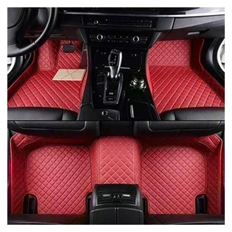 Fussmatten Auto Für Lexus NX NX260 2022-2024 Innendetails Autozubehör Benutzerdefinierte 3D-Volldeckungs-Autofußmatten Autoteppiche(Red) von Tkxvcejv