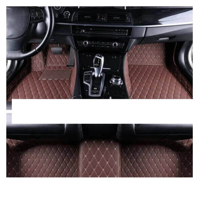 Fussmatten Auto Für Lynk & Co 01 2021 Benutzerdefinierte Auto-Fußpolster Auto-Teppichbezug Innenausstattung Auto-Fußmatten Autoteppiche(LHD Brown) von Tkxvcejv