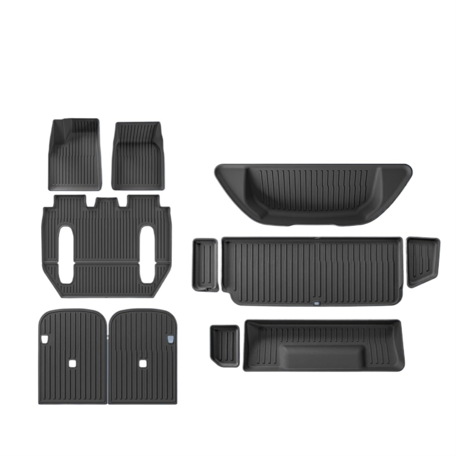 Fussmatten Auto Für Tesla für Modell X 2023 2024 3D Auto Fußmatten Cargo Liner Trunk Pad Wasserdicht Schutz Links Ruder Autoteppiche(5PCS a) von Tkxvcejv