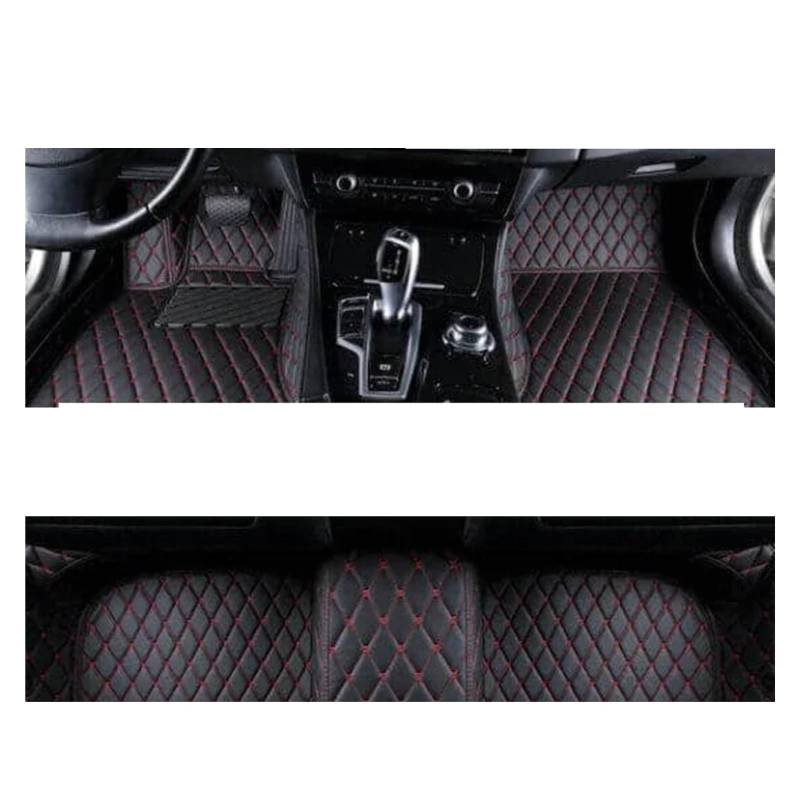 Fussmatten Auto Für Toyota Für Auris E180 2012 2013 2014 2015 2016 2017 2018 Teppiche Fußpolster Maßgeschneiderte Auto-Fußmatten Autoteppiche(LHD Black RED3) von Tkxvcejv
