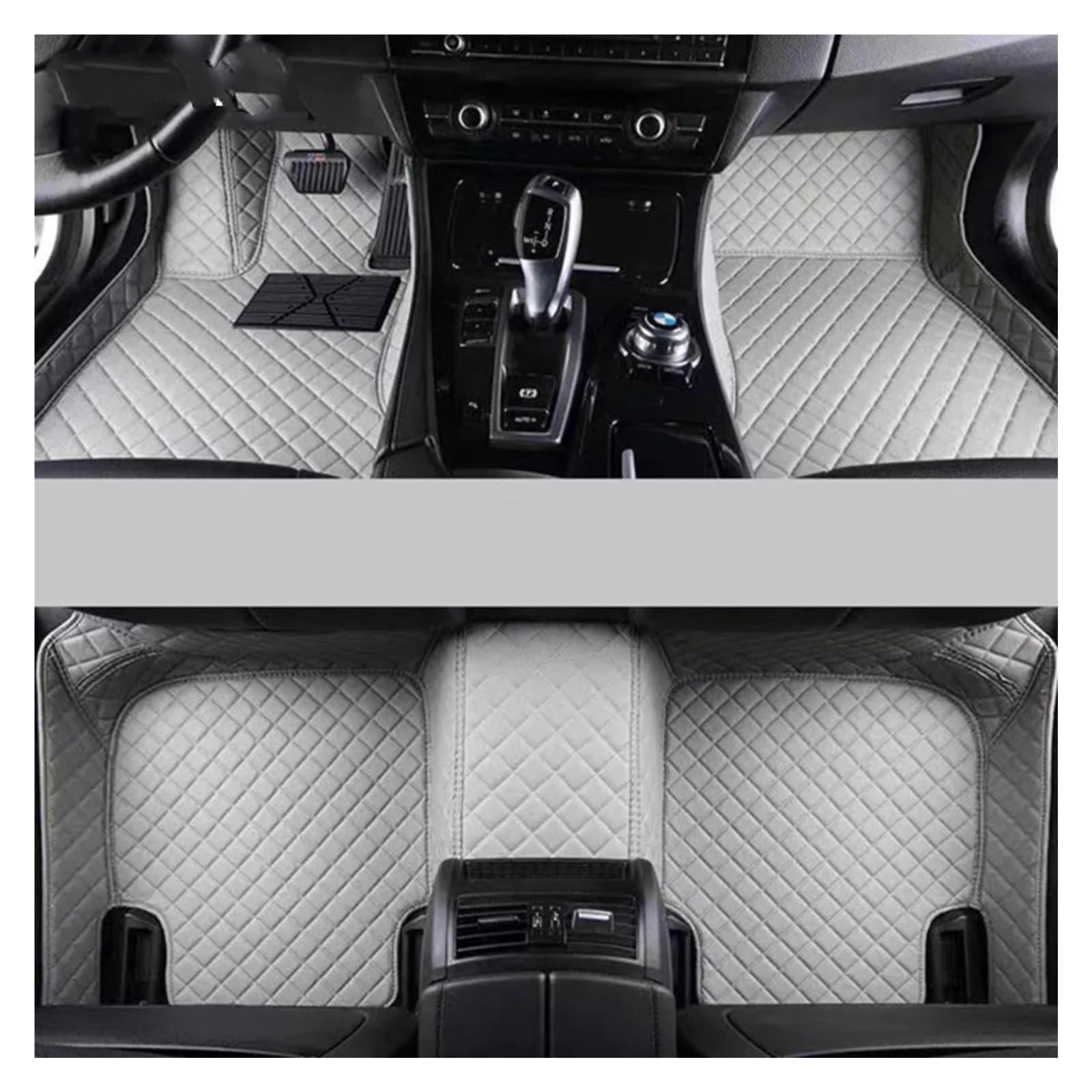 Fussmatten Auto Für X3 E83 F25 G01 F97 Auto Teppiche Fuß Coche Zubehör Custom Car Fußmatten Autoteppiche(Grey,2018-2023 G01F97) von Tkxvcejv
