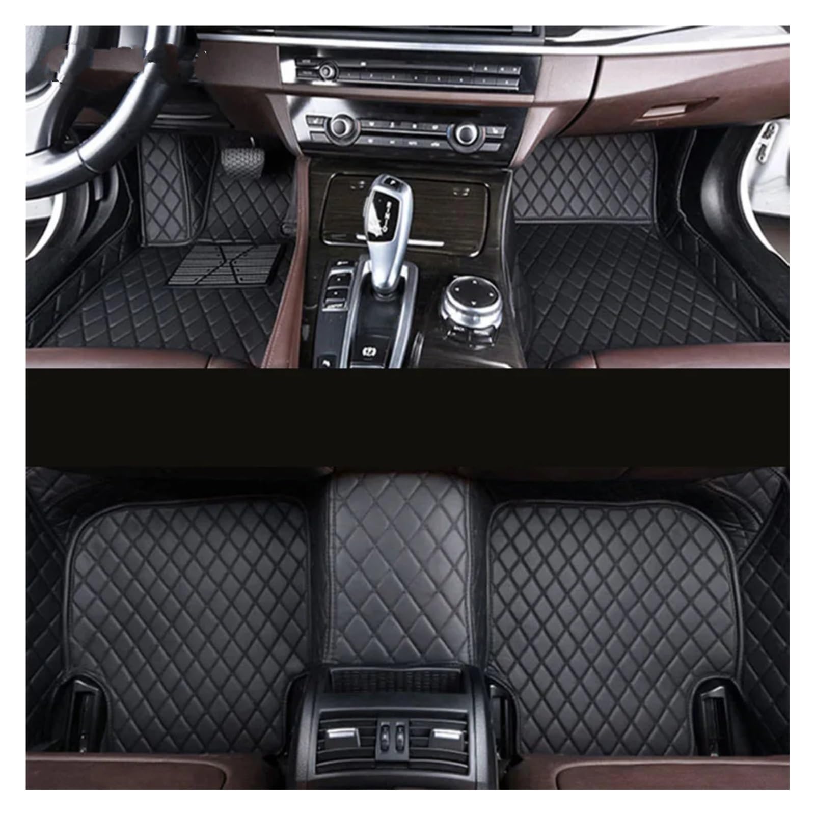 Fussmatten Auto Für X3 E83 F25 G01 F97 Auto Teppiche Fuß Coche Zubehör Custom Car Fußmatten Autoteppiche(Schwarz,2003-2010 E83) von Tkxvcejv