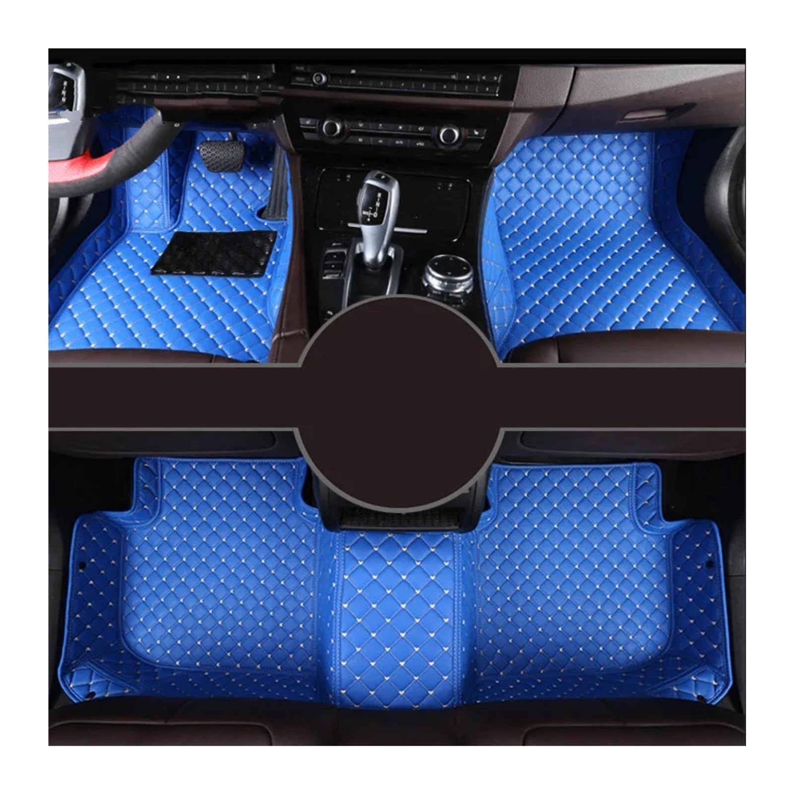Fussmatten Auto Für X5 E53 E70 F15 G05 F85 F95 Auto Teppiche Fuß Coche Zubehör Custom Car Fußmatten Autoteppiche(Bl,2000-2006 E53) von Tkxvcejv