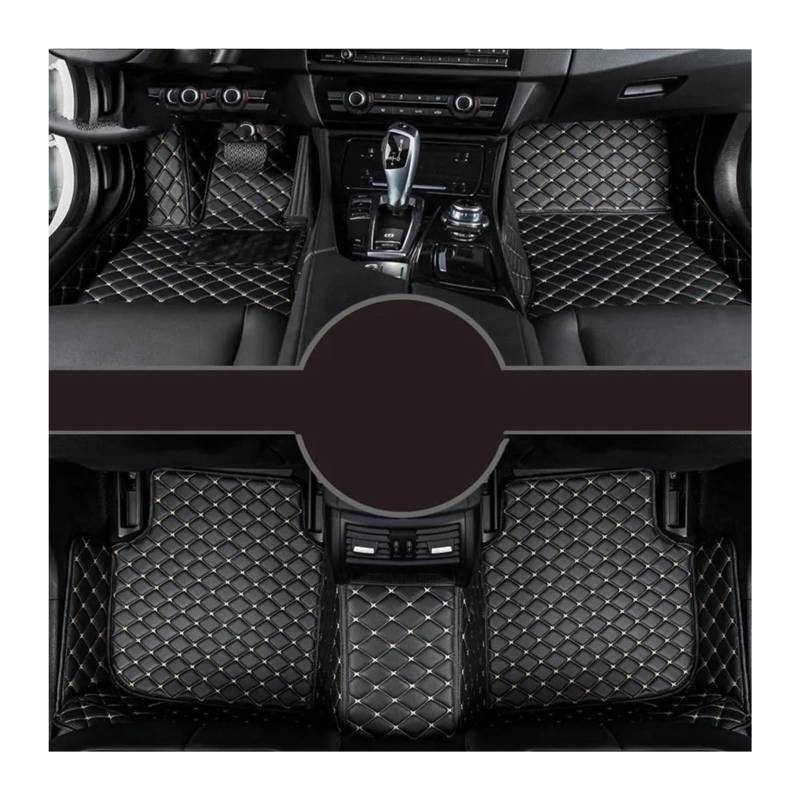 Fussmatten Auto Für X5 E53 E70 F15 G05 F85 F95 Auto Teppiche Fuß Coche Zubehör Custom Car Fußmatten Autoteppiche(Black Beige,2006-2013 E70) von Tkxvcejv