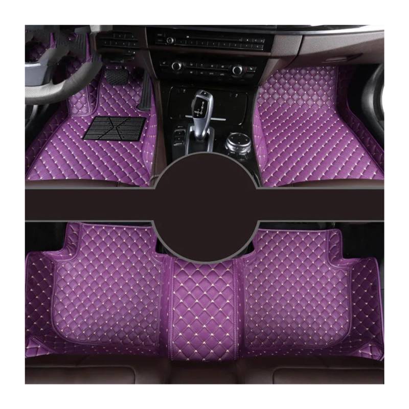 Fussmatten Auto Für X5 E53 E70 F15 G05 F85 F95 Auto Teppiche Fuß Coche Zubehör Custom Car Fußmatten Autoteppiche(Purple,2006-2013 E70) von Tkxvcejv