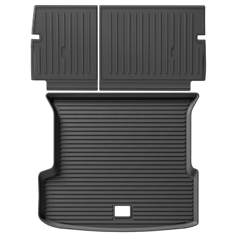 Fussmatten Auto Für Xpeng G9 Auto Fußmatten Cargo-Liner Trunk Pad 3D Fuß Matte Wasserdicht Geruchlos Tray Set Autoteppiche(Trunk 2pcs) von Tkxvcejv