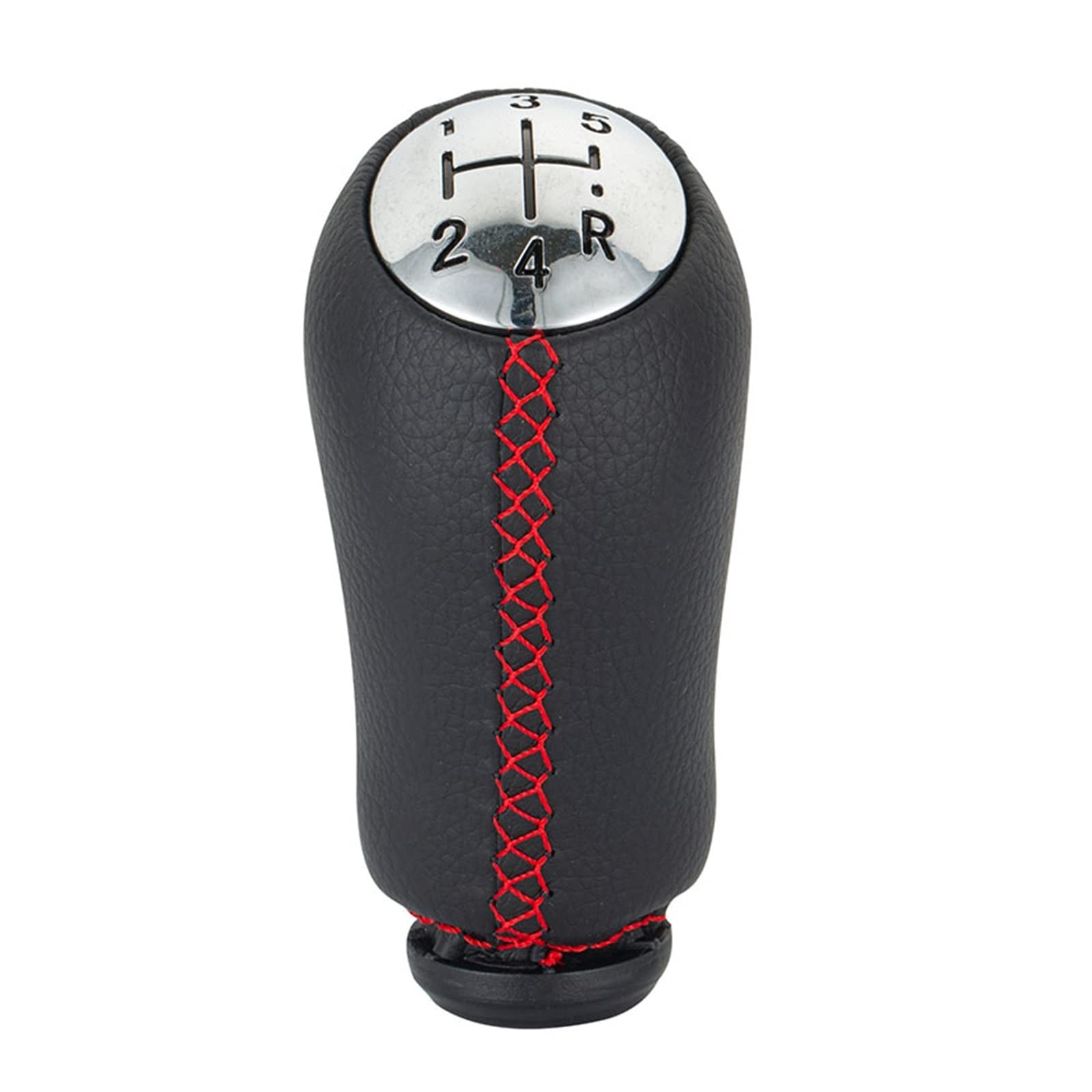 Schaltknauf 17mm Für CLIO MK3 3 III Für MEGANE MK2 Für SCENIC MK2 5 Geschwindigkeit Schaltknauf Stick Kopf Auto Getriebe Shift Hebel Griff Auto Getriebekopf(Red Line) von Tkxvcejv