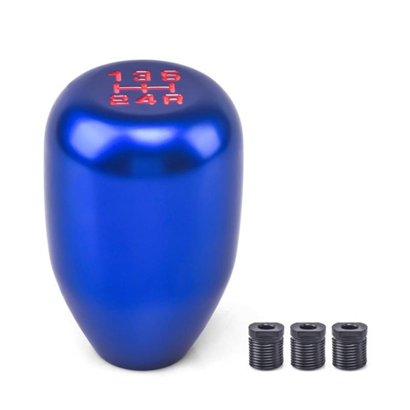 Schaltknauf 5-Gang-Universal-Auto-Schaltknauf Für Schaltgetriebe Automatikgetriebe Schalthebel Schaltknauf Autozubehör Auto Getriebekopf(Blue) von Tkxvcejv