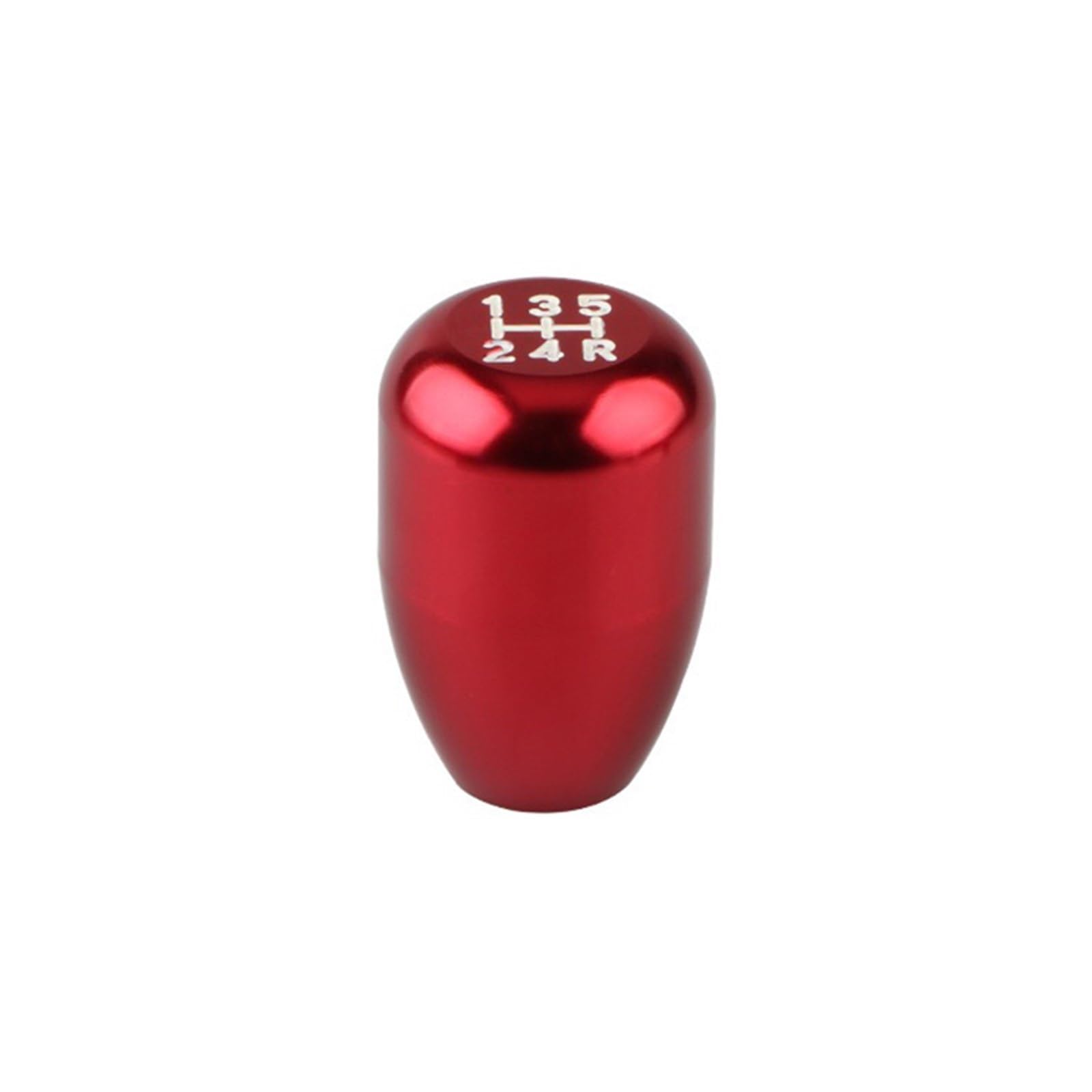 Schaltknauf 5 Geschwindigkeit Aluminium Auto Getriebe Shifter Knob Manuelle Übertragung Schaltknauf Schalthebel Automatische Auto Getriebekopf(Red) von Tkxvcejv