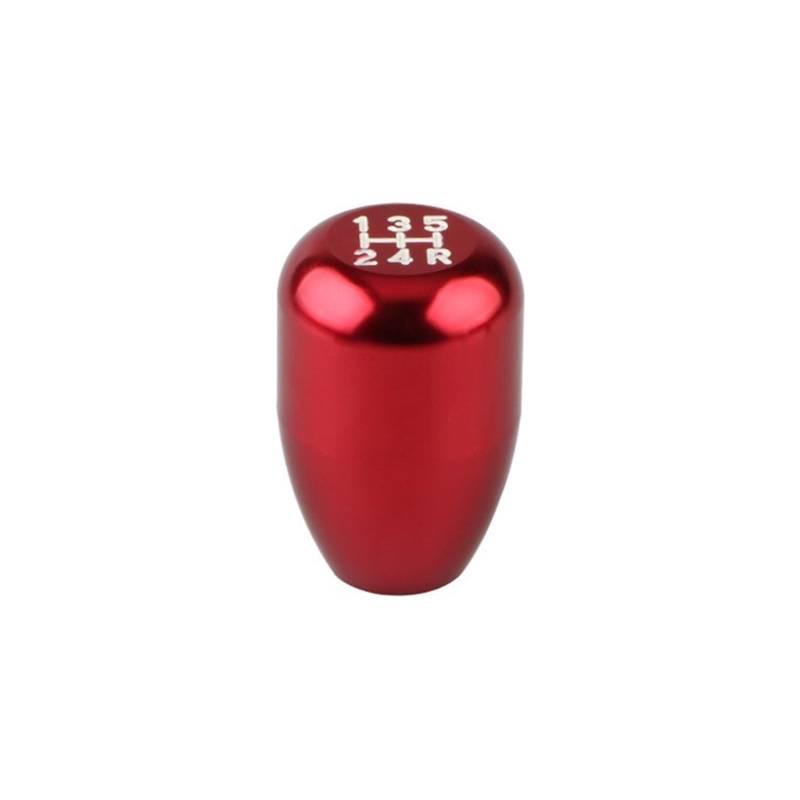 Schaltknauf 5 Geschwindigkeit Aluminium Auto Getriebe Shifter Knob Manuelle Übertragung Schaltknauf Schalthebel Automatische Auto Getriebekopf(Red) von Tkxvcejv