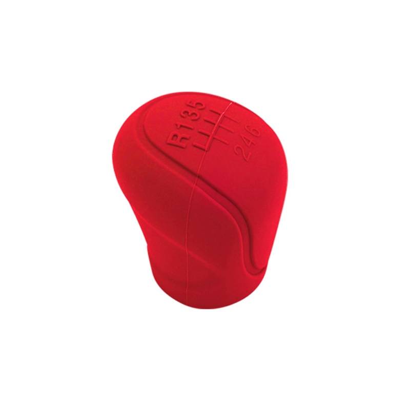 Schaltknauf 6-Gang-Auto-Silikon-Schaltknaufabdeckung, Rutschfester Griff, Schutzabdeckungen Für Den Schalthebel, Manuelles Auto-Innenzubehör Auto Getriebekopf(Red) von Tkxvcejv