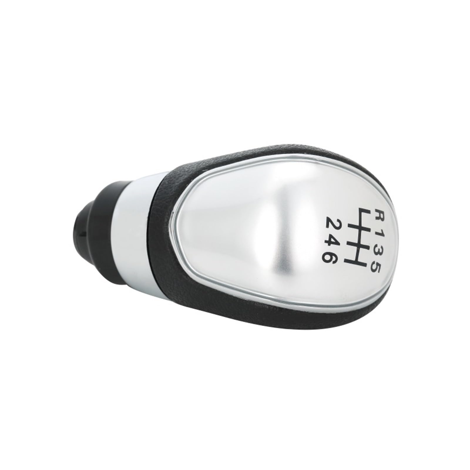 Schaltknauf Für Ford MK7 2008-2015 Für Focus MK2 FL 2008-2011 Für C-Max 5/6 Geschwindigkeit Auto Schaltknauf Stick Kopf Hebel Griff Auto Getriebekopf(Silver 6 thread) von Tkxvcejv