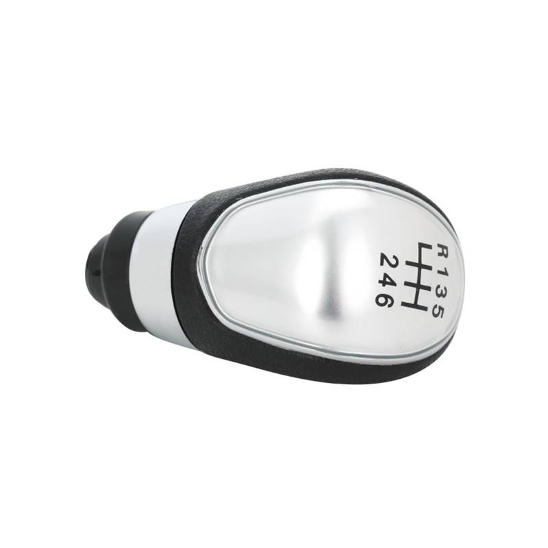 Schaltknauf Für Ford MK7 2008-2015 Für Focus MK2 FL 2008-2011 Für C-Max 5/6 Geschwindigkeit Auto Schaltknauf Stick Kopf Hebel Griff Auto Getriebekopf(Silver 6 thread) von Tkxvcejv