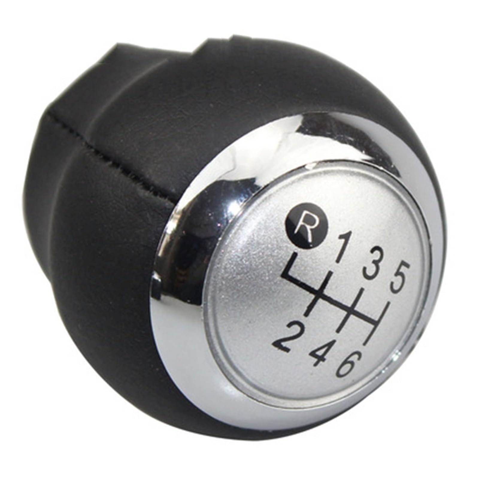 Schaltknauf Für Toyota Für Corolla Für RAV4 Für Avensis Für Yaris Für Verso 5/6 Geschwindigkeit Auto Schaltknauf Shifter Stick Handball Auto Getriebekopf(Silver 6 Speed) von Tkxvcejv