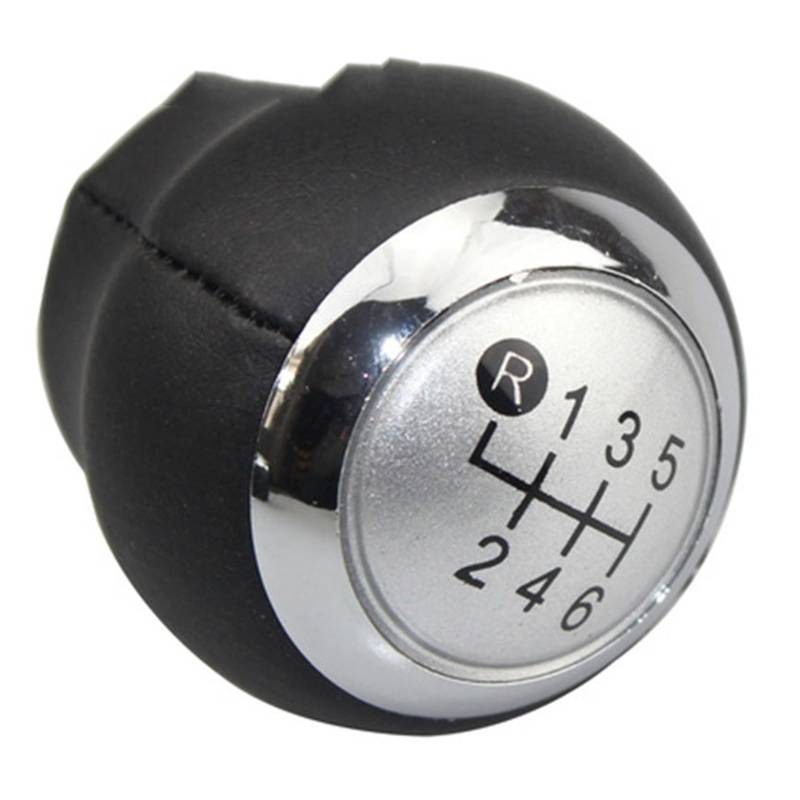Schaltknauf Für Toyota Für Corolla Für RAV4 Für Avensis Für Yaris Für Verso 5/6 Geschwindigkeit Auto Schaltknauf Shifter Stick Handball Auto Getriebekopf(Silver 6 Speed) von Tkxvcejv