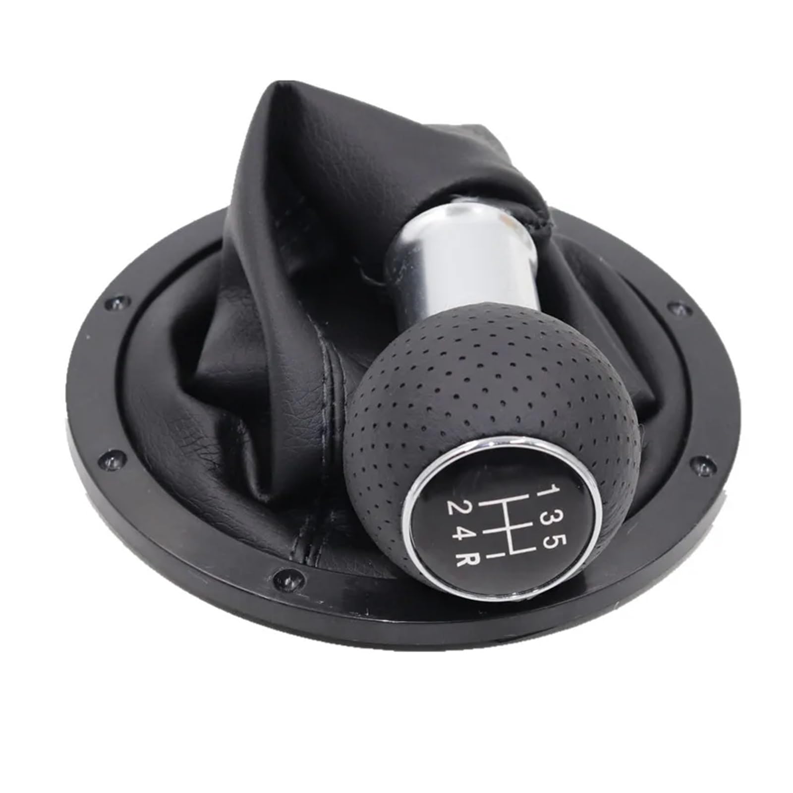 Schaltknauf Für VW Für Gol Für Pointer Für Saveiro Für Parati 2004-2010 5-Gang-Schaltknauf Hebel Schalthebelmanschette Auto Getriebekopf(12345R type 11) von Tkxvcejv