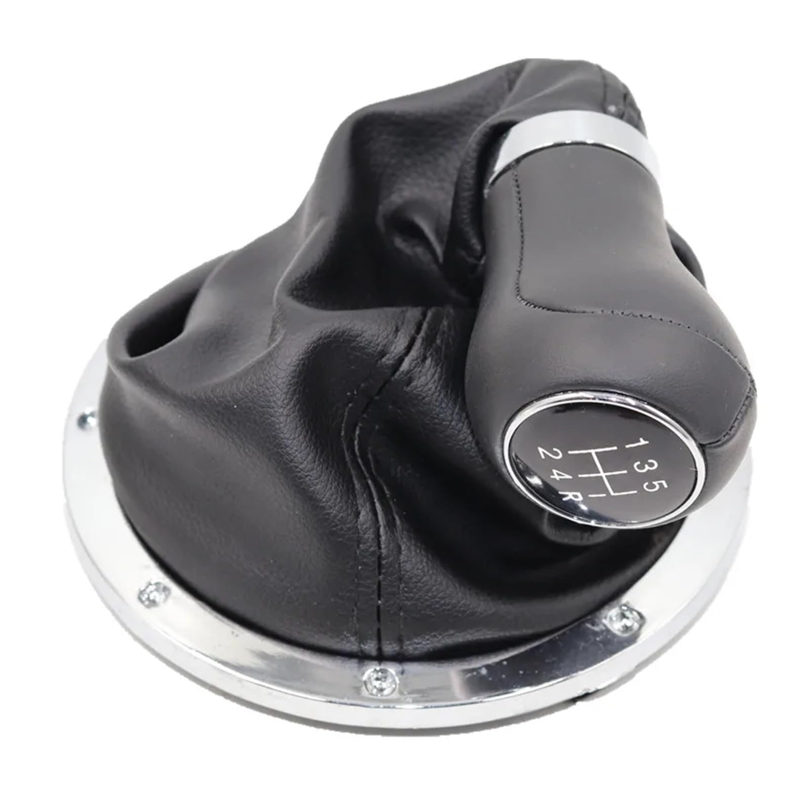 Schaltknauf Für VW Für Gol Für Pointer Für Saveiro Für Parati 2004-2010 5-Gang-Schaltknauf Hebel Schalthebelmanschette Auto Getriebekopf(12345R type 4) von Tkxvcejv