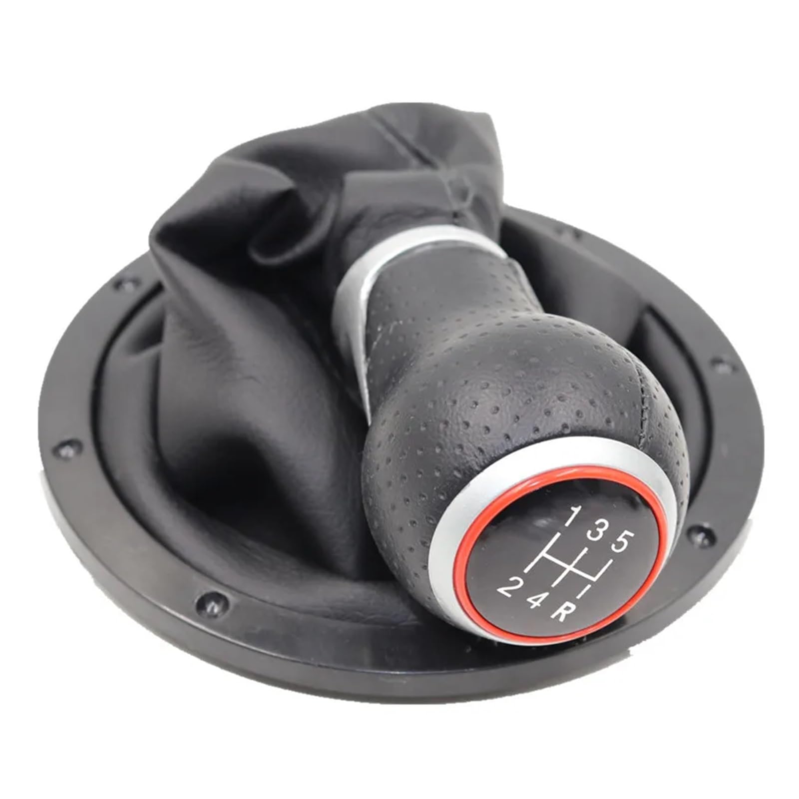 Schaltknauf Für VW Für Gol Für Pointer Für Saveiro Für Parati 2004-2010 5-Gang-Schaltknauf Hebel Schalthebelmanschette Auto Getriebekopf(12345R type 6) von Tkxvcejv