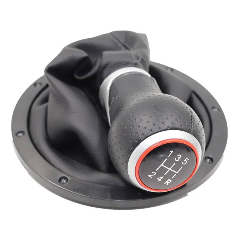 Schaltknauf Für VW Für Gol Für Pointer Für Saveiro Für Parati 2004-2010 5-Gang-Schaltknauf Hebel Schalthebelmanschette Auto Getriebekopf(12345R type 6) von Tkxvcejv