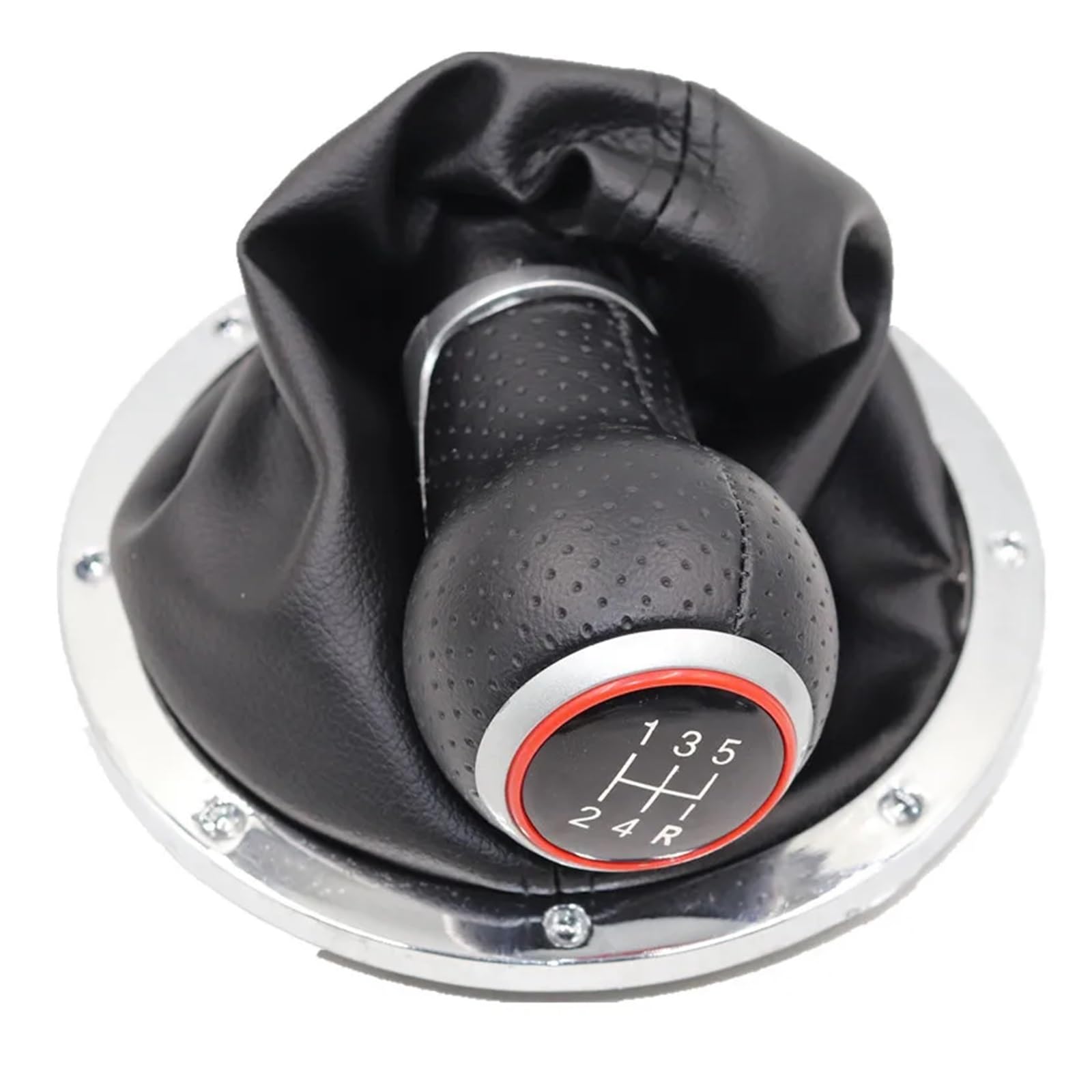 Schaltknauf Für VW Für Gol Für Pointer Für Saveiro Für Parati 2004-2010 5-Gang-Schaltknauf Hebel Schalthebelmanschette Auto Getriebekopf(12345R type 9) von Tkxvcejv
