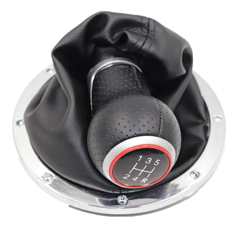 Schaltknauf Für VW Für Gol Für Pointer Für Saveiro Für Parati 2004-2010 5-Gang-Schaltknauf Hebel Schalthebelmanschette Auto Getriebekopf(12345R type 9) von Tkxvcejv