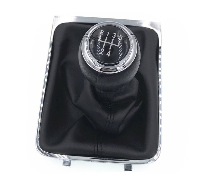 Schaltknauf Für VW Für Passat B6 2005-2011 5/6 Geschwindigkeit Schaltknauf Hebel Stick Gamasche Boot Abdeckung Colla Auto Getriebekopf(5 Speed) von Tkxvcejv