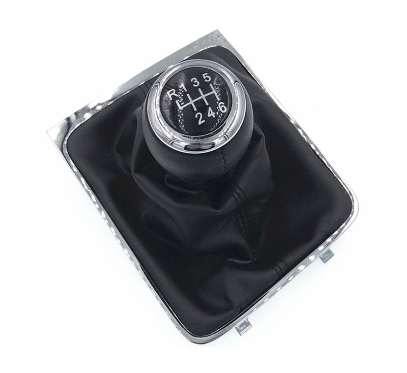 Schaltknauf Für VW Für Passat B6 2005-2011 5/6 Geschwindigkeit Schaltknauf Hebel Stick Gamasche Boot Abdeckung Colla Auto Getriebekopf(6 Speed) von Tkxvcejv