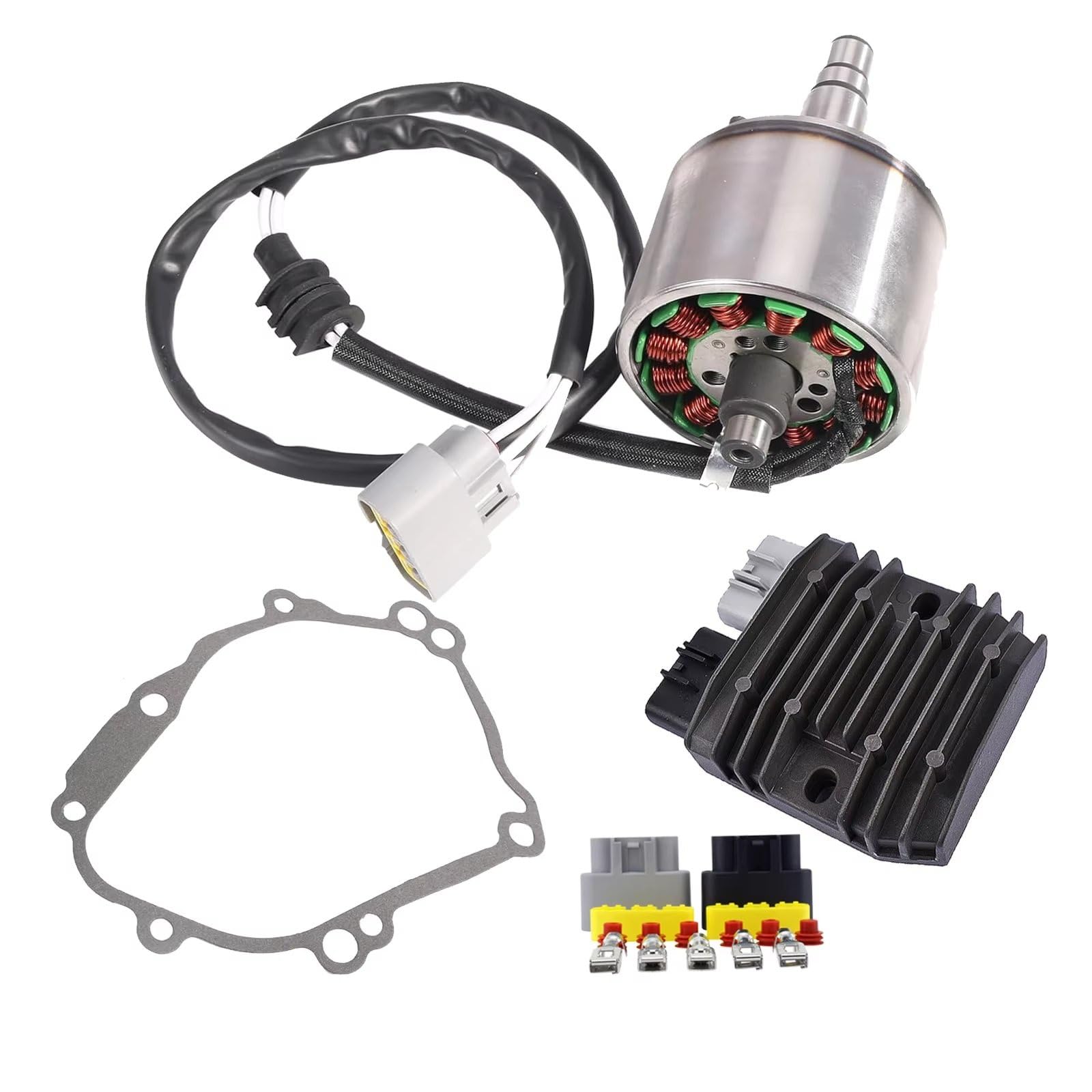 Tkxvcejv Stator Zündspule Für FZ1-N Für FZ1-S Für FZ8-N Für FZ8-S Für YZF-R1 Motorrad Rotor Stator Spule Spannung Gleichrichter Dichtung Genrator Abdeckung Set Zündung Lichtmaschine Tkxvcejv Stator Zündspule Für FZ1-N Für FZ1-S Für FZ8-N Für FZ8-S Für YZF-R1 Motorrad Rotor Stator Spule Spannung Gleichrichter Dichtung Genrator Abdeckung Set Zündung Lichtmaschine von Tkxvcejv