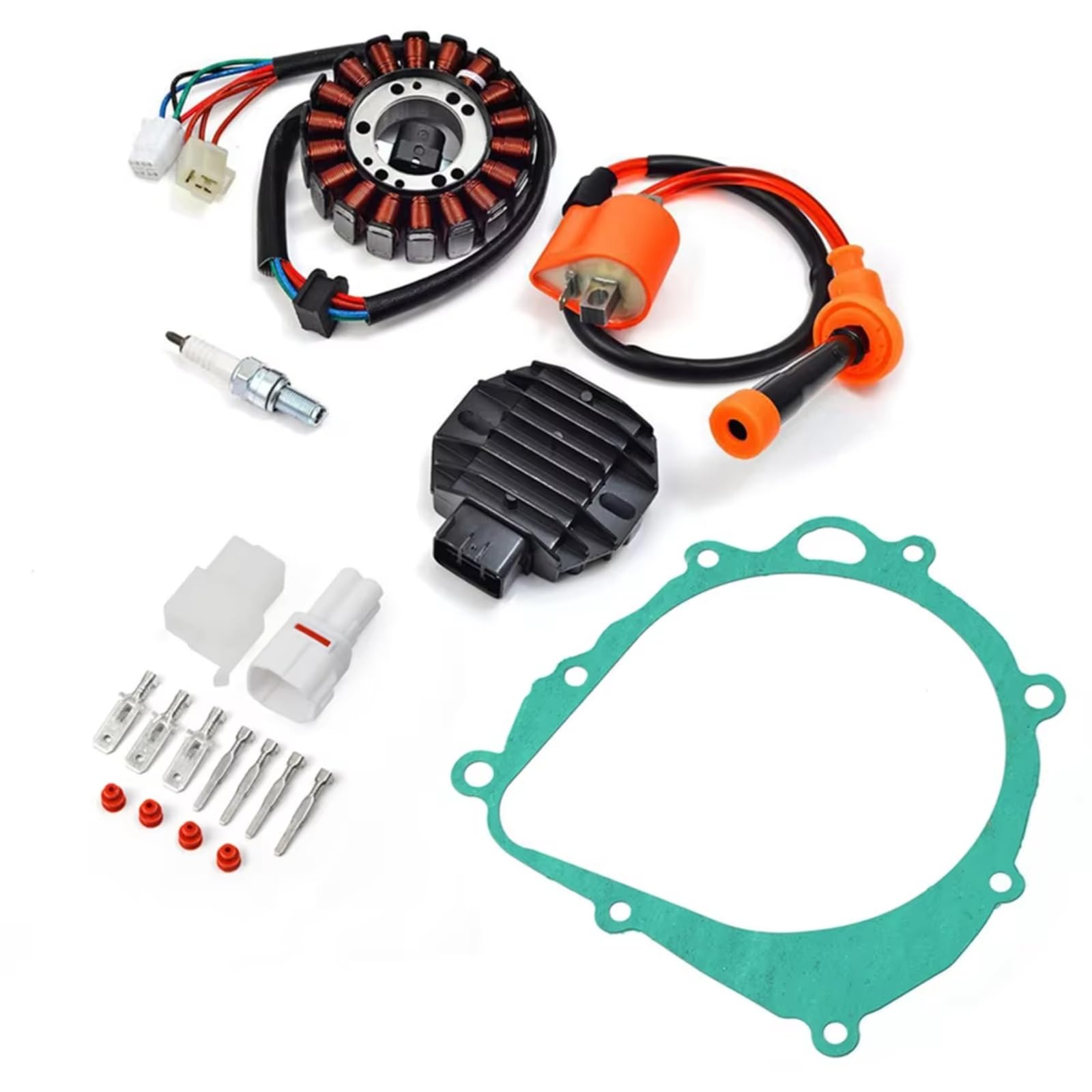 Tkxvcejv Stator Zündspule Für Suzuki Für Quadsport Z400 Für LTZ 400 2003-2008 32101-07G00 Stator Regler Zündspule Zündkerze Dichtung Kit Zündung Lichtmaschine Tkxvcejv Stator Zündspule Für Suzuki Für Quadsport Z400 Für LTZ 400 2003-2008 32101-07G00 Stator Regler Zündspule Zündkerze Dichtung Kit Zündung Lichtmaschine von Tkxvcejv