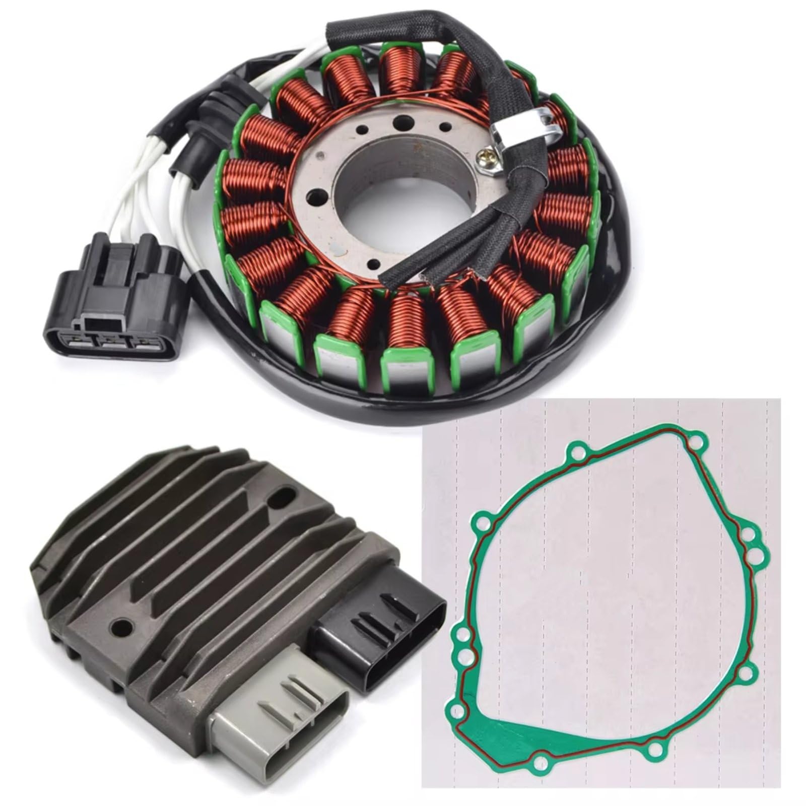 Tkxvcejv Stator Zündspule Für YZF R1S 2003 Für YZF R1 2002 2003 Motorrad Regler Rectifier Magneto Stator Spule Dichtung Zündung Lichtmaschine(F) von Tkxvcejv