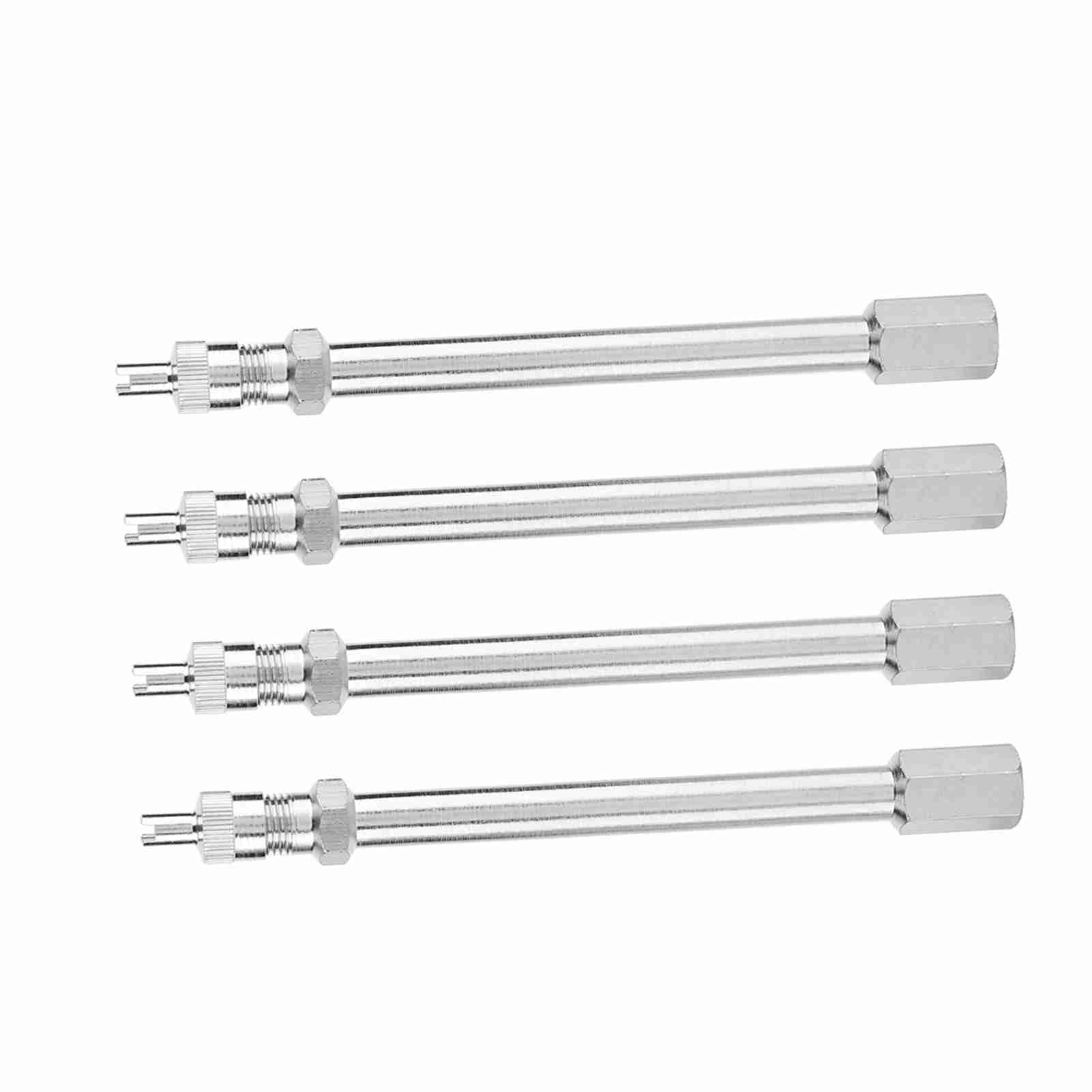 100 Mm Chrom Reifenventilverlängerungsstabadapter für Autowagen Lastwagen, Langlebiger und Sicherer Reifen-Inflationszubehör für 2-Rad-Fahrzeuge 100 Mm Chrom Reifenventilverlängerungsstabadapter für Autowagen Lastwagen, Langlebiger und Sicherer Reifen-Inflationszubehör für 2-Rad-Fahrzeuge von Tnfeeon