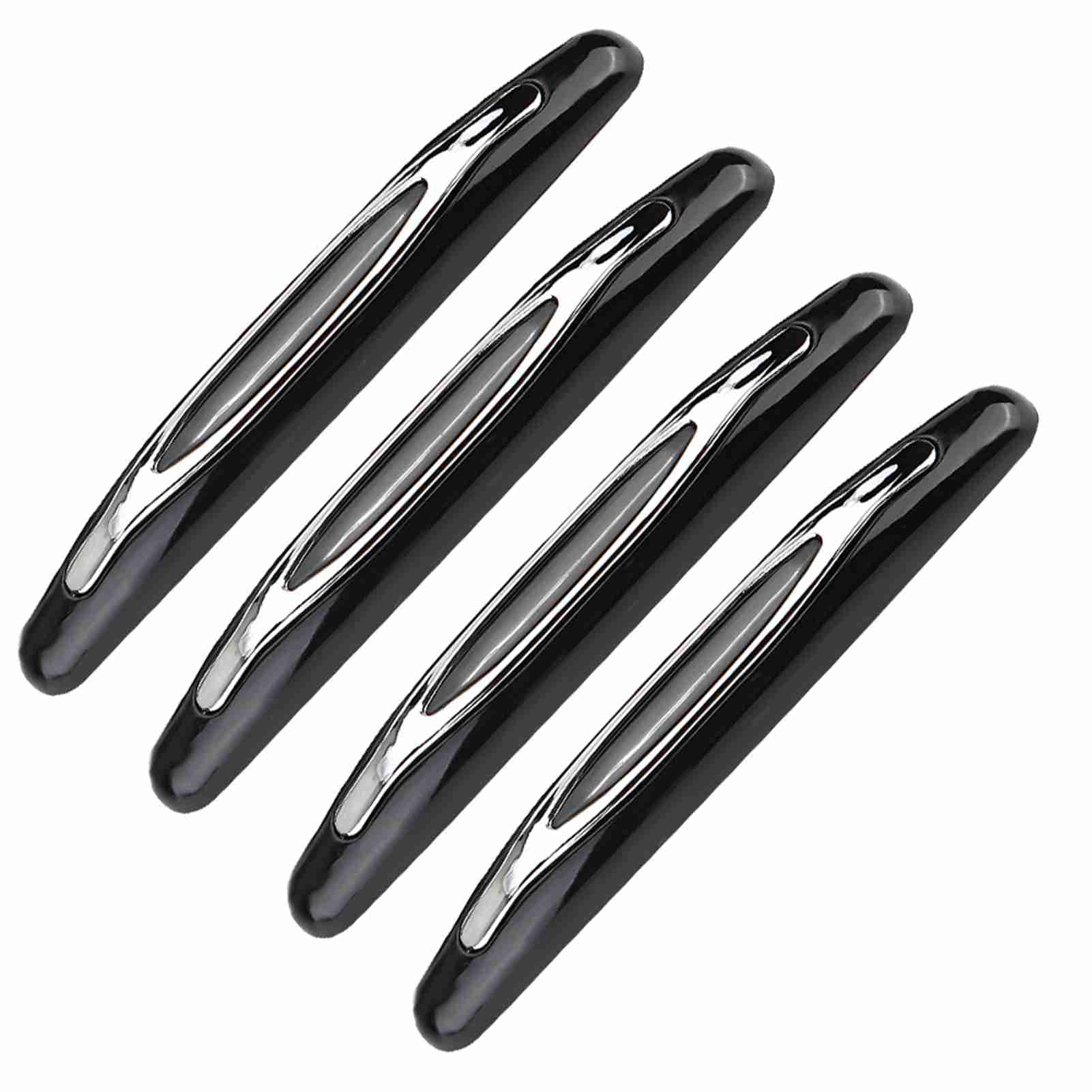 4PCS-Autotürkante Stoßfänger-Protektor, Tragen Resistente Türkratzerschutzwächter für Schöne Autodekoration, ABS-Material (Black) von Tnfeeon