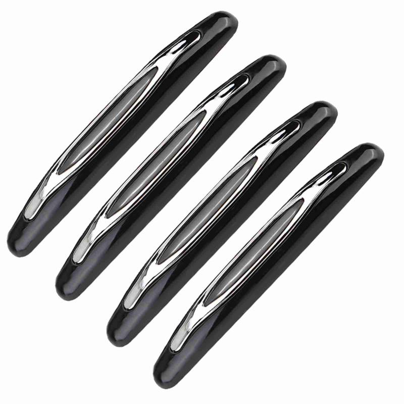 4PCS-Autotürkante Stoßfänger-Protektor, Tragen Resistente Türkratzerschutzwächter für Schöne Autodekoration, ABS-Material (Black) von Tnfeeon