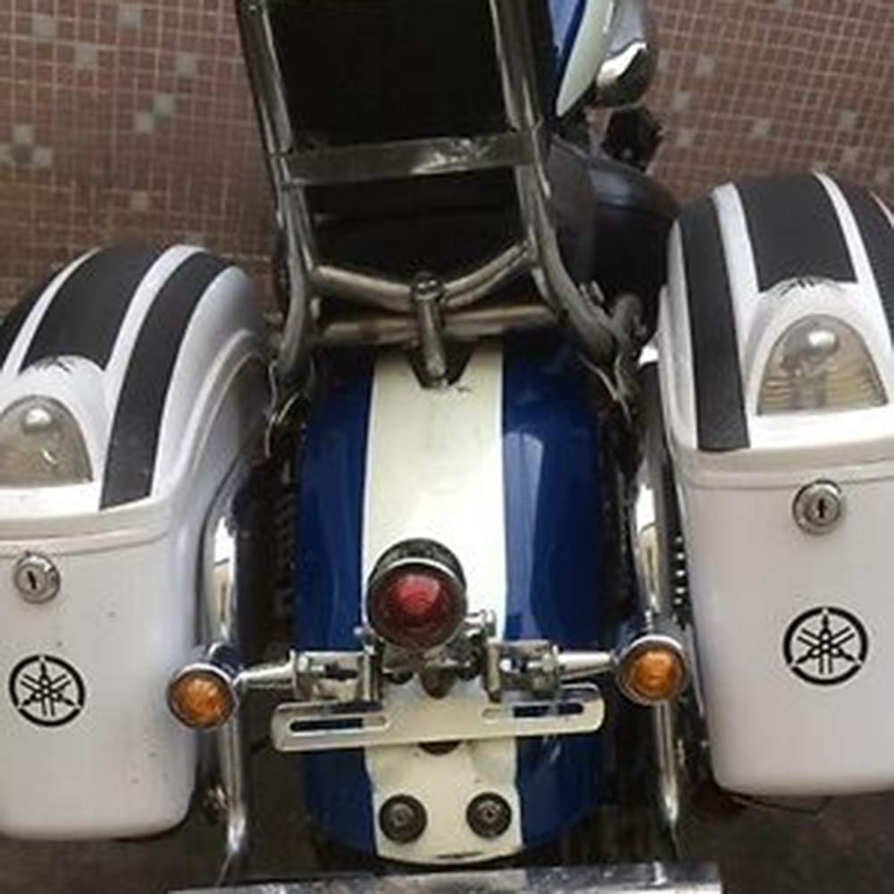 Aluminiumlegierung Motorrad -Nummernschildhalter Heck Hecklampenhalterung Einfache Installation für Reguläre Kennzeichen Schwarz/Silber (Silver) von Tnfeeon