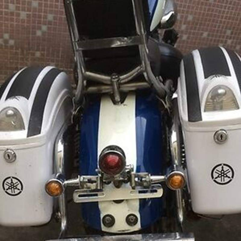 Aluminiumlegierung Motorrad -Nummernschildhalter Heck Hecklampenhalterung Einfache Installation für Reguläre Kennzeichen Schwarz/Silber (Silver) von Tnfeeon
