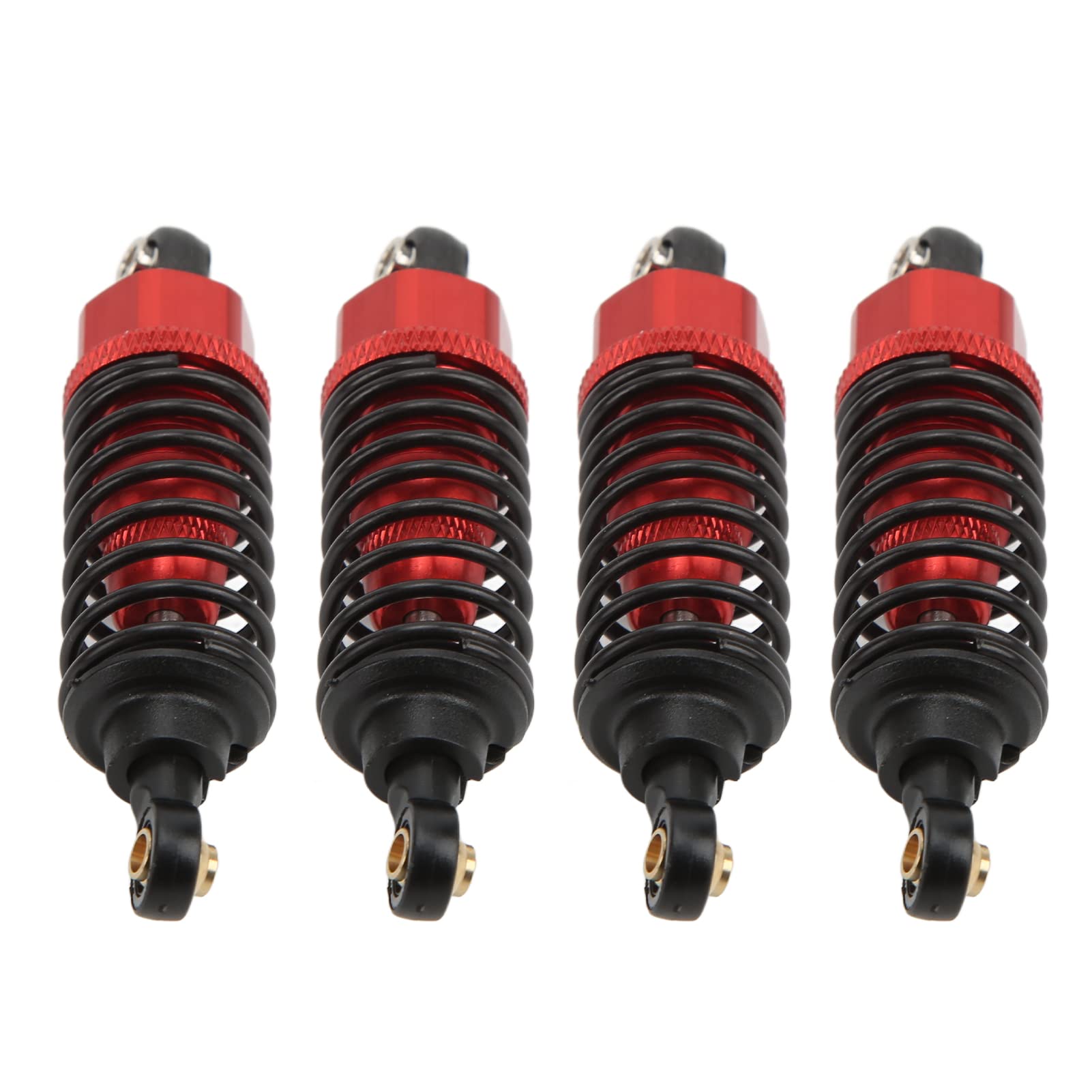 Stoßdämpfer Glattes Dämpfung RC -Stoßdämpfer Leichtes Aluminiumlegierungskonstruktion Müheloser Installation Verbesserte Kontrolle für TT -01 TT 02 TA05 TL 01 TA03 MF 01X (Rot) von Tnfeeon