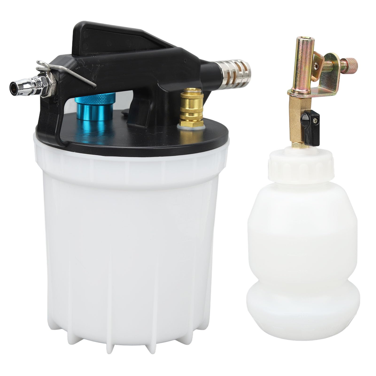 Tnfeeon Universal Pneumatic Fluid Extractor Tool 2L Luftbremsentlastungskit mit 1L Nachfüllflasche Einfacher Betrieb für Autos Tnfeeon Universal Pneumatic Fluid Extractor Tool 2L Luftbremsentlastungskit mit 1L Nachfüllflasche Einfacher Betrieb für Autos von Tnfeeon