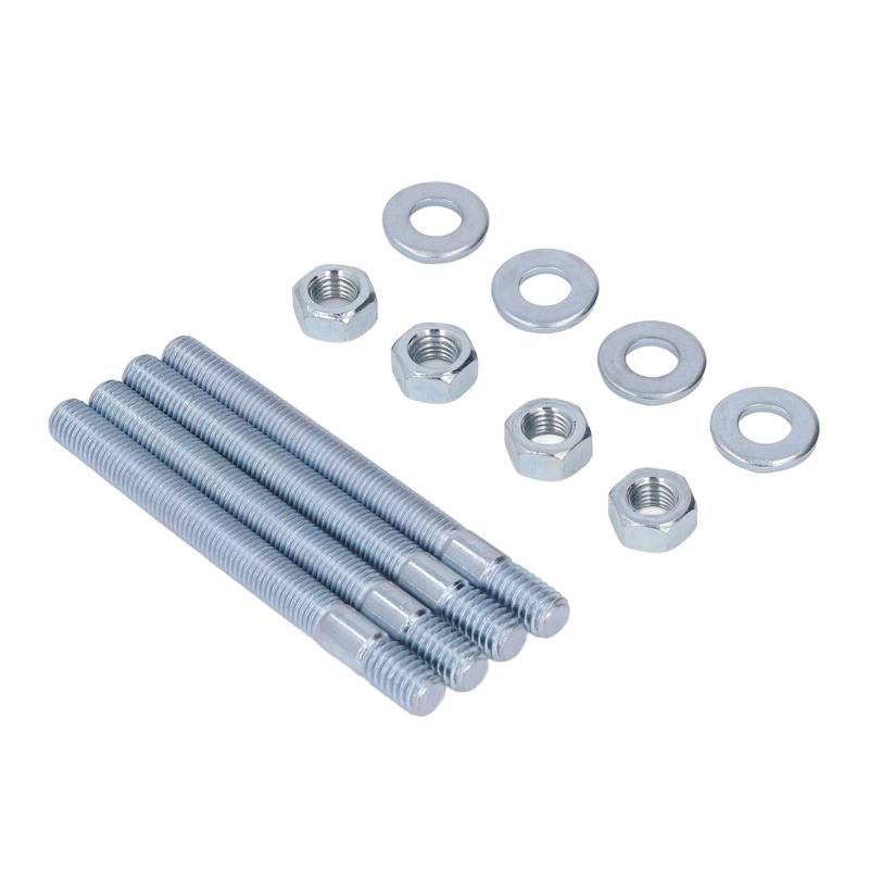 Vergaserstollen Set Lobable Metal Monting Stud Kit für den Ansaugkrümmer, Hochfestigkeit Vergaser mit Abstandshaltern für Holley Carter Rochester, 3,5 Zoll 5/16 -Zoll von Tnfeeon