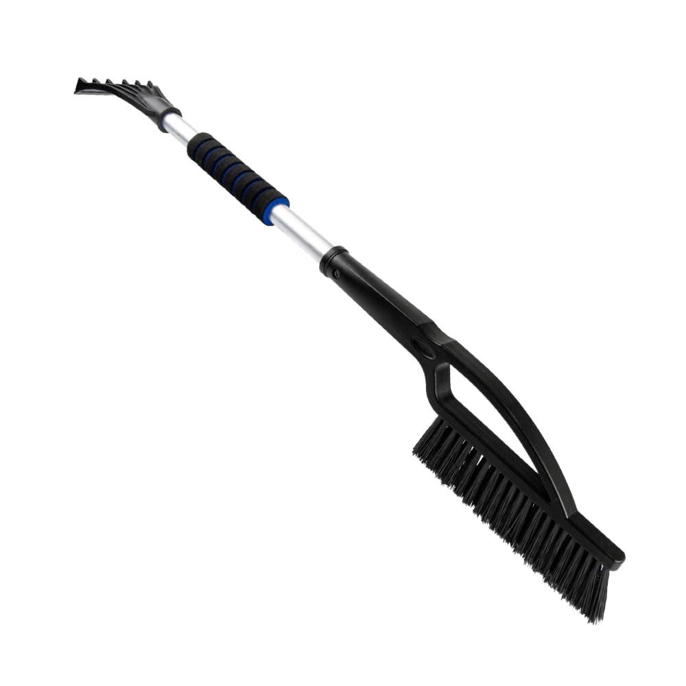 ToM PaR Bürste und Schaber | 2-in-1 Schneebürste und Eiskratzer | Warmer Soft-Touch-Griff | Eiskratzer Auto mit Besen | Kratzer für dünnes| Kältebeständiger Kunststoff | Länge: 77 cm | Blau ToM PaR Bürste und Schaber | 2-in-1 Schneebürste und Eiskratzer | Warmer Soft-Touch-Griff | Eiskratzer Auto mit Besen | Kratzer für dünnes| Kältebeständiger Kunststoff | Länge: 77 cm | Blau von ToM PaR