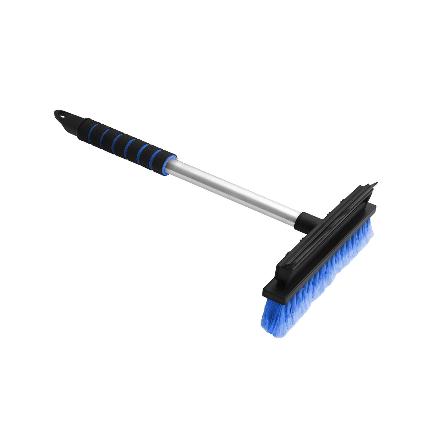 ToM PaR Reinigungsbürste mit Gummiwischer | 2-in-1 Bürste mit abstreifer | Ergonomischer Griff | Gummi zum Wischen von Wasser und Dampf | Haltbare Borsten | Autoscheiben und -Spiegel | 43 cm | Blau ToM PaR Reinigungsbürste mit Gummiwischer | 2-in-1 Bürste mit abstreifer | Ergonomischer Griff | Gummi zum Wischen von Wasser und Dampf | Haltbare Borsten | Autoscheiben und -Spiegel | 43 cm | Blau von ToM PaR