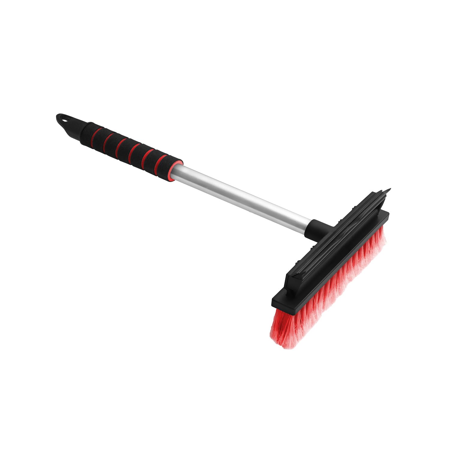 ToM PaR Reinigungsbürste mit Gummiwischer | 2-in-1 Bürste mit abstreifer | Ergonomischer Griff | Gummi zum Wischen von Wasser und Dampf | Haltbare Borsten | Autoscheiben und -Spiegel | 43 cm | Rot ToM PaR Reinigungsbürste mit Gummiwischer | 2-in-1 Bürste mit abstreifer | Ergonomischer Griff | Gummi zum Wischen von Wasser und Dampf | Haltbare Borsten | Autoscheiben und -Spiegel | 43 cm | Rot von ToM PaR