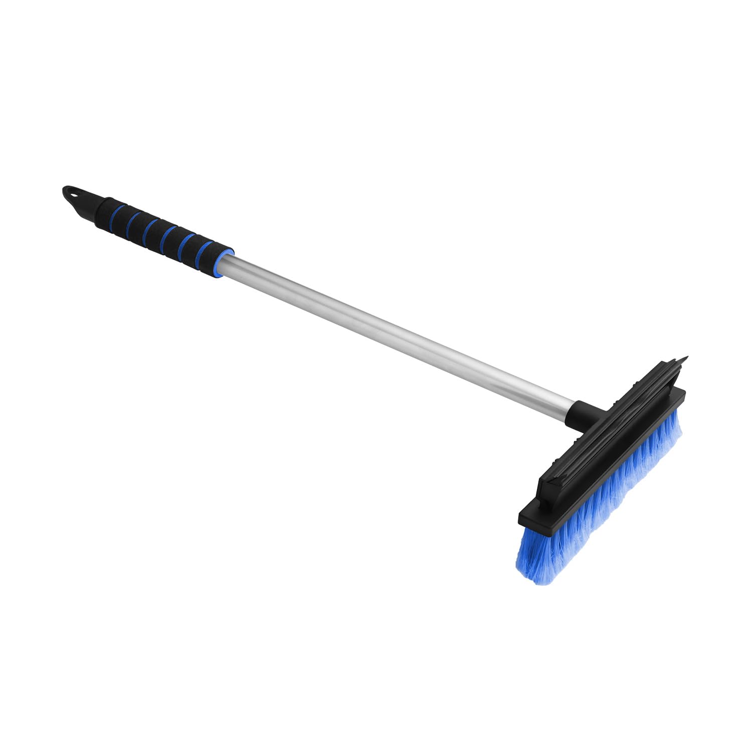 ToM PaR Reinigungsbürste mit Gummiwischer | 2-in-1 Bürste mit abstreifer | Ergonomischer Griff | Gummi zum Wischen von Wasser und Dampf | Haltbare Borsten | Autoscheiben und -Spiegel | 66 cm | Blau ToM PaR Reinigungsbürste mit Gummiwischer | 2-in-1 Bürste mit abstreifer | Ergonomischer Griff | Gummi zum Wischen von Wasser und Dampf | Haltbare Borsten | Autoscheiben und -Spiegel | 66 cm | Blau von ToM PaR