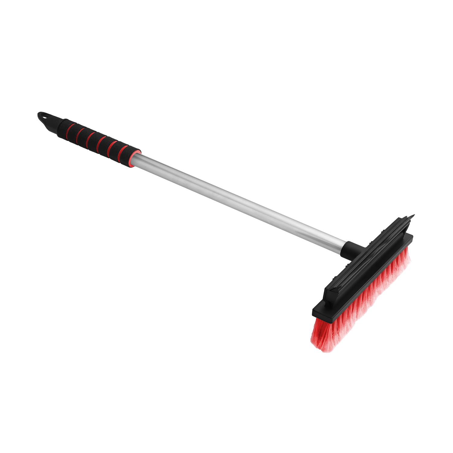 ToM PaR Reinigungsbürste mit Gummiwischer | 2-in-1 Bürste mit abstreifer | Ergonomischer Griff | Gummi zum Wischen von Wasser und Dampf | Haltbare Borsten | Autoscheiben und -Spiegel | 66 cm | Rot ToM PaR Reinigungsbürste mit Gummiwischer | 2-in-1 Bürste mit abstreifer | Ergonomischer Griff | Gummi zum Wischen von Wasser und Dampf | Haltbare Borsten | Autoscheiben und -Spiegel | 66 cm | Rot von ToM PaR