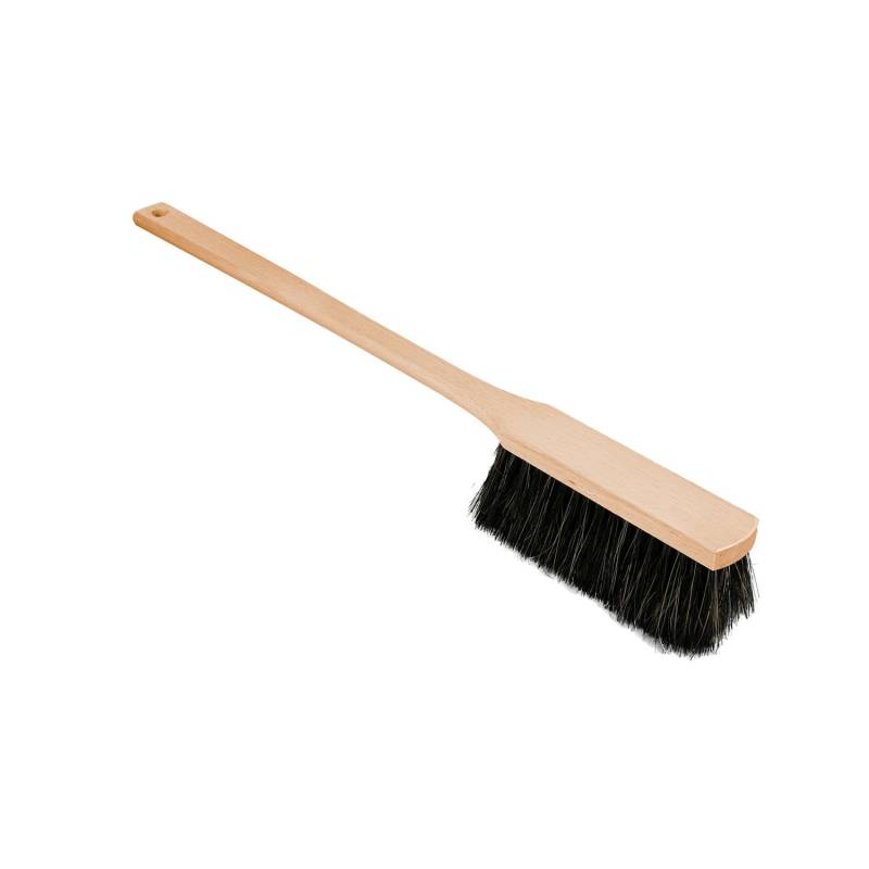 ToM PaR Scheuerbürste aus Holz | Ergonomischer Holzgriff | Feine Mischborsten | Nicht kratzend | Bruchsicherer langer Stiel | Zusatz von Natur-Rosshaar | Für das Auto | Für den Haushalt | Länge: 60 cm von ToM PaR