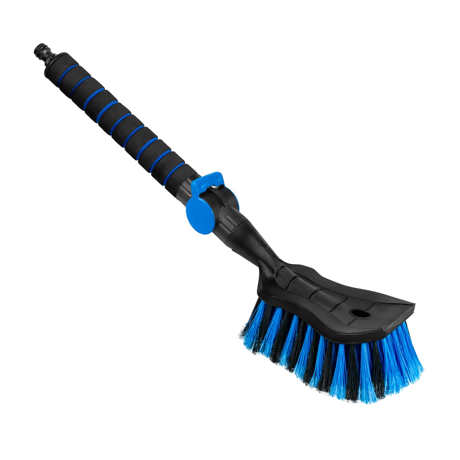 ToM PaR Waschbürste I Wasser bürste I Autowaschbürste mit Wasseranschluss I Schnellverschluss für das Wasserventil I Dicht angeordnete Borsten I Komfortabler Griff I Länge: 54 cm I Blau ToM PaR Waschbürste I Wasser bürste I Autowaschbürste mit Wasseranschluss I Schnellverschluss für das Wasserventil I Dicht angeordnete Borsten I Komfortabler Griff I Länge: 54 cm I Blau von ToM PaR