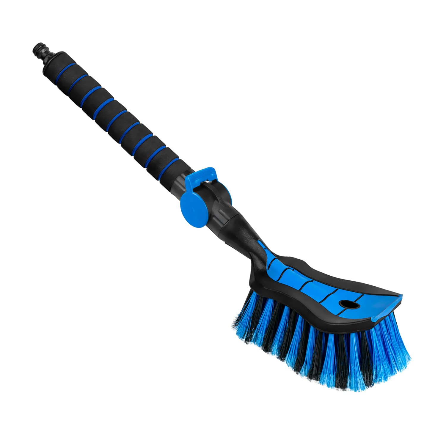 ToM PaR Waschbürste I Wasser bürste I Autowaschbürste mit Wasseranschluss I Schnellverschluss für das Wasserventil I Dicht angeordnete Borsten I Komfortabler Griff I Länge: 54 cm I Blau ToM PaR Waschbürste I Wasser bürste I Autowaschbürste mit Wasseranschluss I Schnellverschluss für das Wasserventil I Dicht angeordnete Borsten I Komfortabler Griff I Länge: 54 cm I Blau von ToM PaR