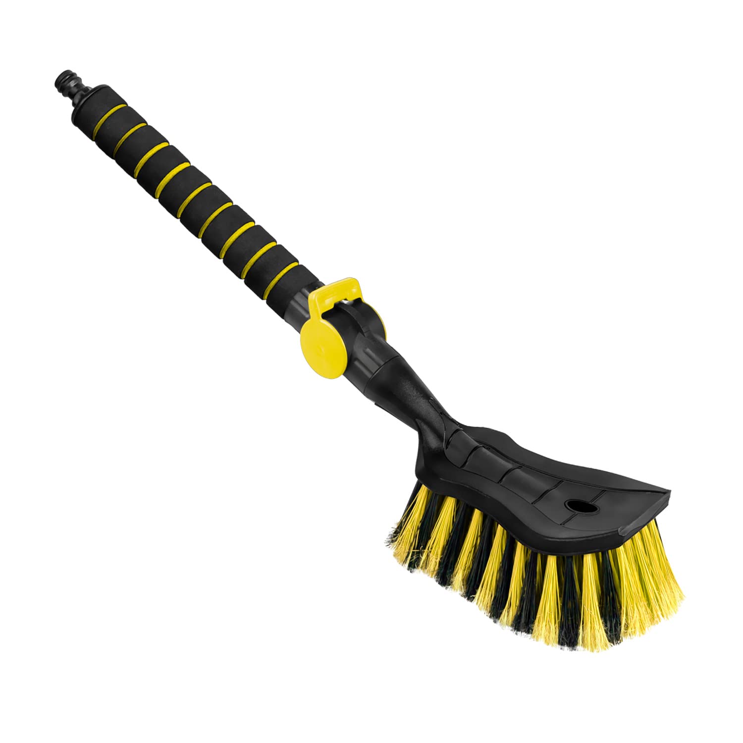 ToM PaR Waschbürste I Wasser bürste I Autowaschbürste mit Wasseranschluss I Schnellverschluss für das Wasserventil I Dicht angeordnete Borsten I Komfortabler Griff I Länge: 54 cm I Gelb ToM PaR Waschbürste I Wasser bürste I Autowaschbürste mit Wasseranschluss I Schnellverschluss für das Wasserventil I Dicht angeordnete Borsten I Komfortabler Griff I Länge: 54 cm I Gelb von ToM PaR