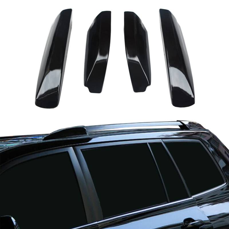Tocatus - Cubierta de techo para riel de carga para Toyota Highlander 2008-2013, Negro, 4 unidades von Tocatus