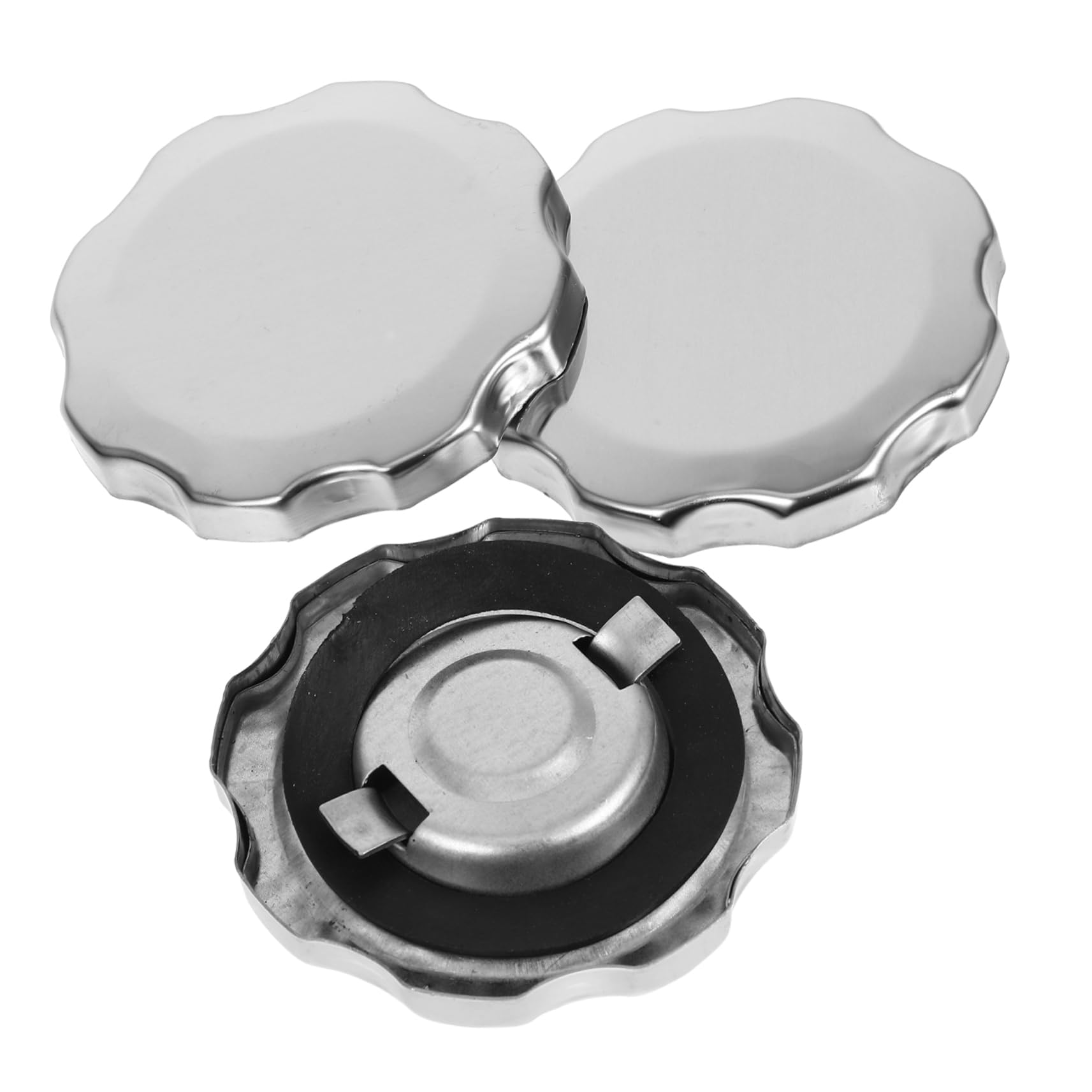 Toddmomy 3 Stück Tankdeckel Benzingeneratordeckel Mini-fahrradteile Eisen Silber Toddmomy 3 Stück Tankdeckel Benzingeneratordeckel Mini-fahrradteile Eisen Silber von Toddmomy